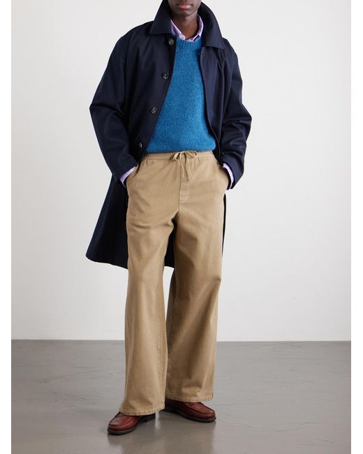 A.P.C. Natural Straight-Leg Cotton-Twill Trouser for men