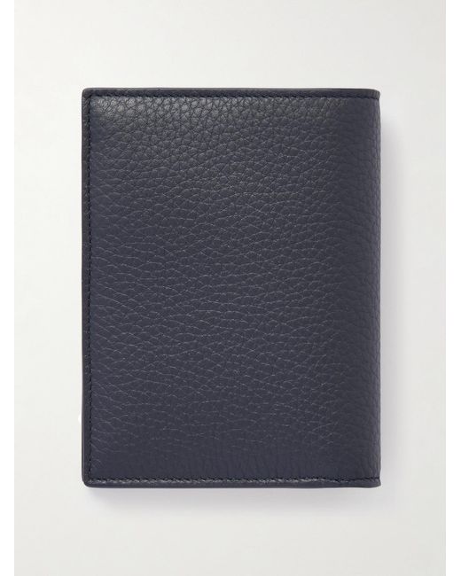 Saint Laurent Blue Full-Grain Leather Billfold Wallet for men