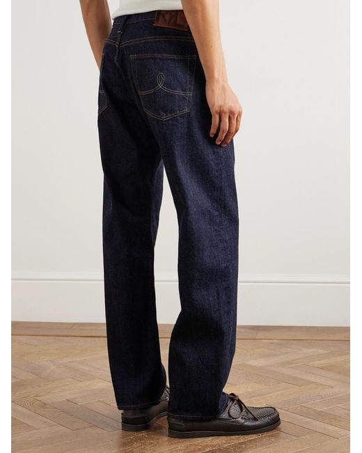 RRL Blue Straight-leg Jeans for men