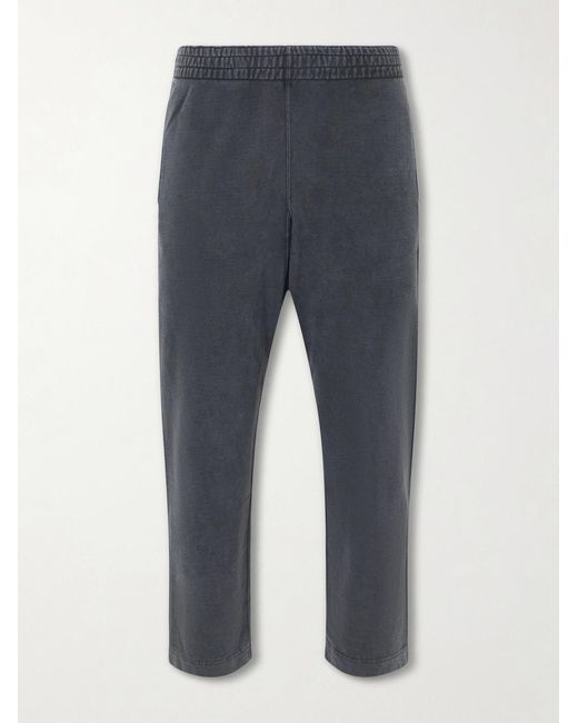 Remi Relief Blue Straight-leg Cotton-jersey Sweatpants for men