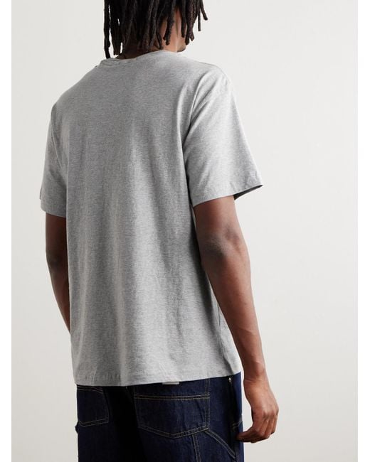 Dime Gray Reno Logo-print Cotton-jersey T-shirt for men
