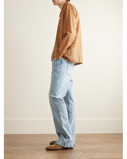 Séfr Natural Maui Devoré Cotton-Blend Shirt for men