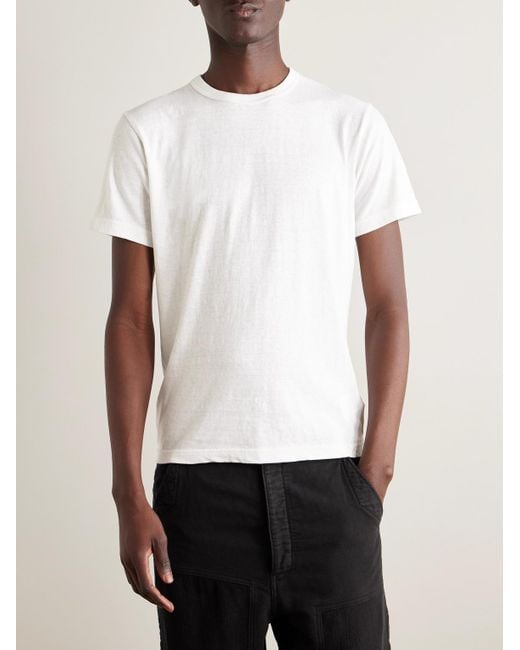 Visvim White Sublig Three-Pack Cotton-Blend Jersey T-Shirts for men