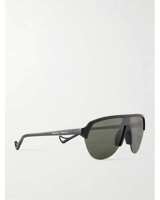 District Vision Green Nagata Speed Blade Nylon And Titanium Polarised Sunglasses for men