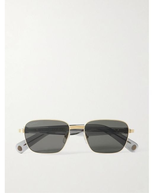 Cartier Metallic Première De Cartier D-Frame Recycled-Acetate And-Tone Sunglasses for men