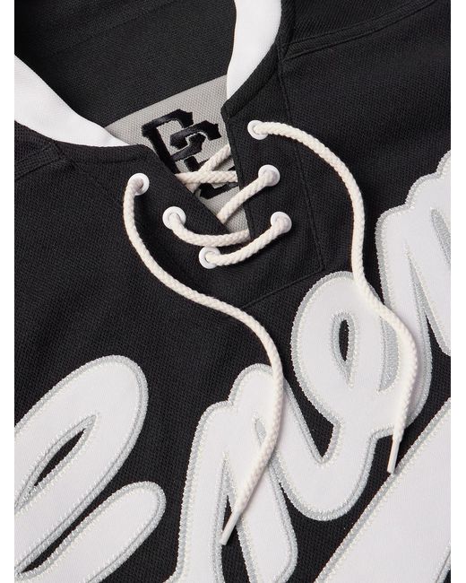 SAINT Mxxxxxx Black Cactus Plant Flea Market Public Enemy Oversized Logo-Appliquéd Jersey T-Shirt for men