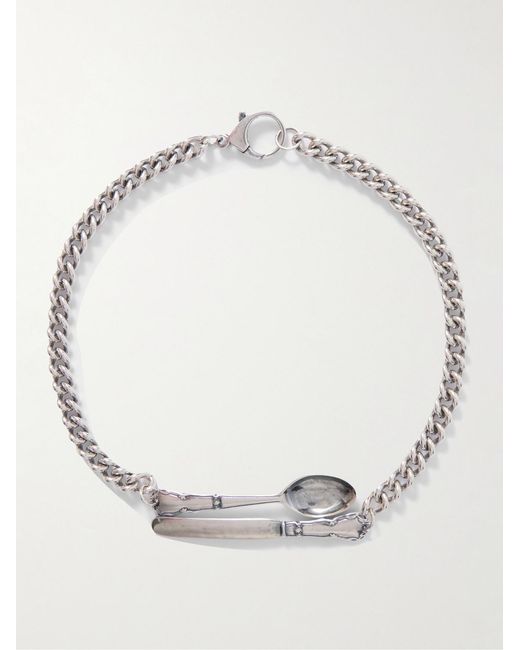 Enfants Riches Deprimes Metallic Spoon And Knife Necklace for men