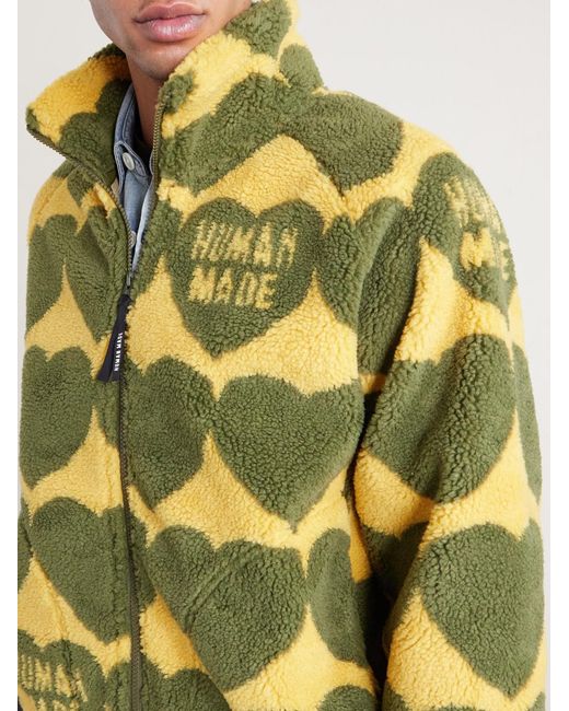 Human Made Yellow Heart Fleece Jacket for men