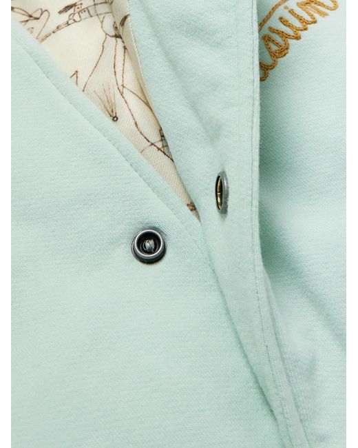 Visvim Blue Varsity Era Embroidered Padded Cotton Down Jacket for men