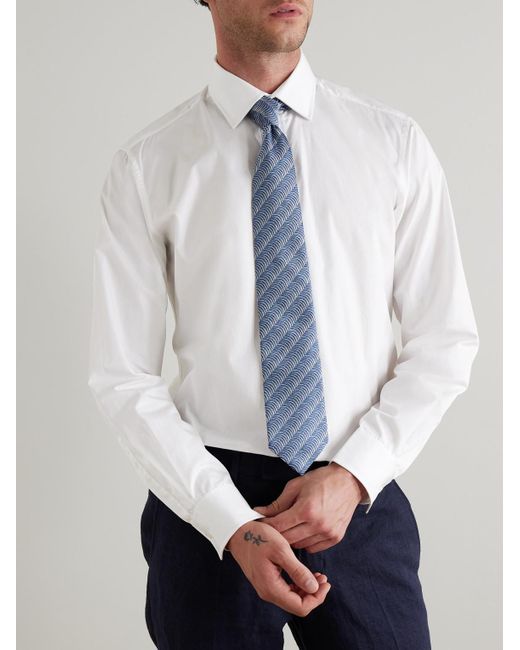 Charvet White Slim-Fit Cotton Shirt for men
