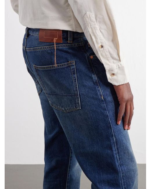 Fortela Blue John Straight-Leg Jeans for men