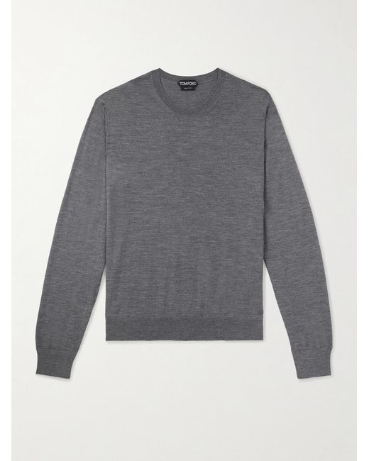 Tom Ford Gray Wool Sweater for men