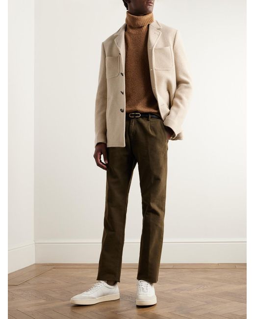 Massimo Alba Natural Solex Woven Wool Jacket for men
