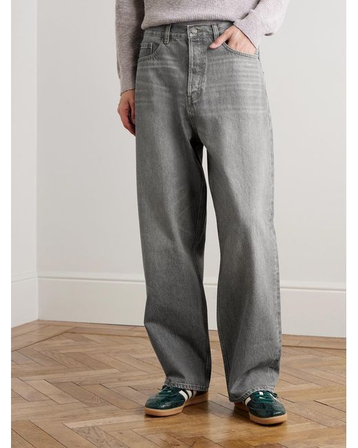 FRAME Gray Baggy Straight-Leg Jeans for men