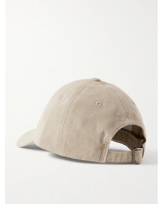 Polo Ralph Lauren Baseballkappe aus Baumwoll-Twill mit Logostickerei in Natural für Herren