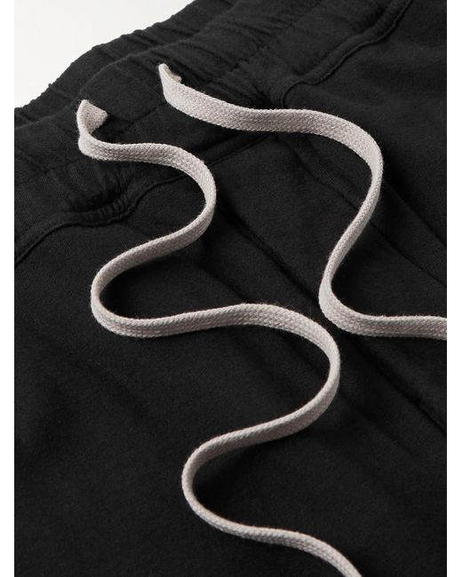 Rick Owens Black Straight-leg Cotton-jersey Sweatpants for men