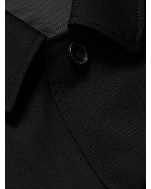 Mr P. Black Wool-Twill Overshirt for men