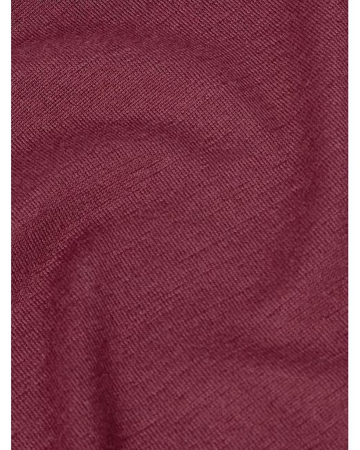 Gabriela Hearst Red Palco Slim-Fit Merino Wool Sweater for men