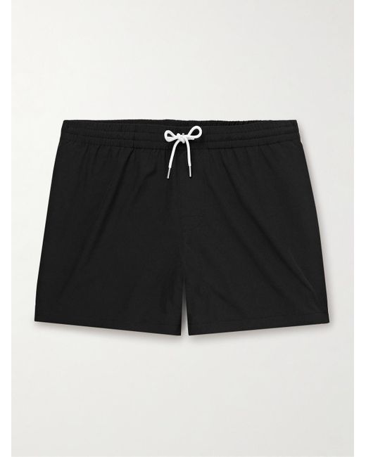 Club Monaco Black Arlen Straight-leg Short-length Recycled Swim Shorts for men