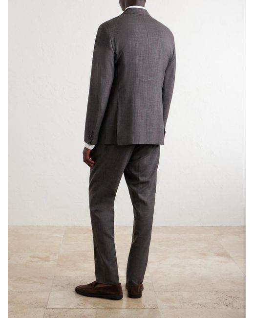 Mr P. Gray Wool, Silk And Linen-Blend Suit Jacket for men