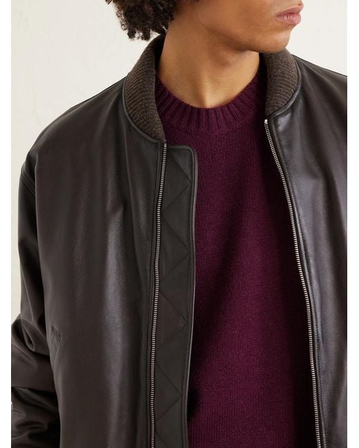 Gabriela Hearst Purple Francesco Cashmere Sweater for men