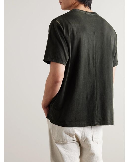 SSAM Black Organic Cotton-jersey T-shirt for men