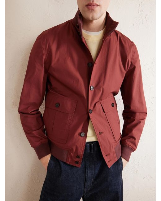 Valstar Red Ino Cotton-Blend Bomber Jacket for men