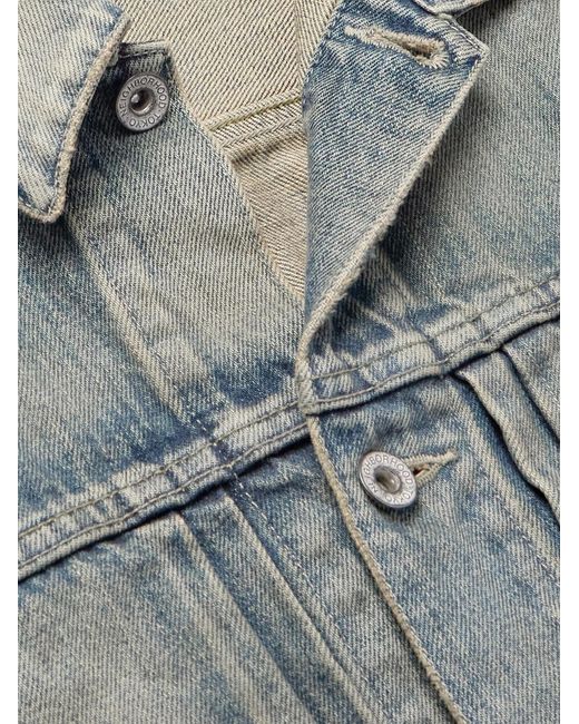 Neighborhood Blue Savage Type-1 Distressed Denim Jacket for men