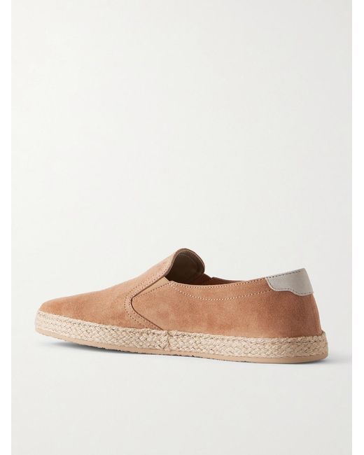 Brunello Cucinelli Brown Suede Espadrilles for men