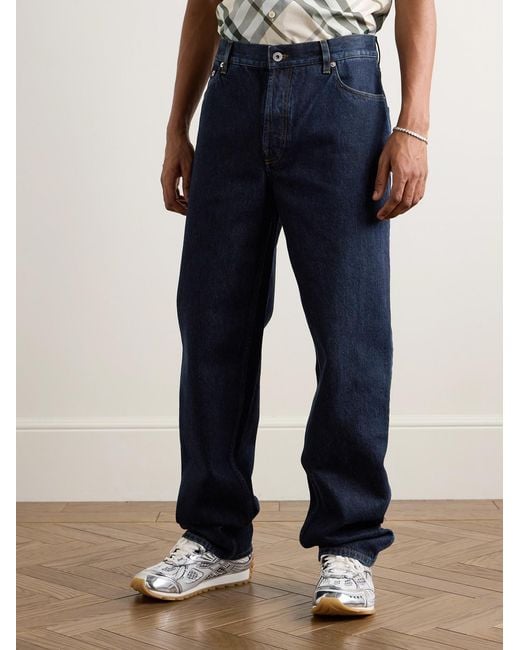 Burberry Blue Straight-Leg Jeans for men