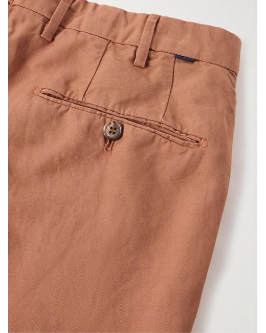 Slowear Orange Venezia 1951 Slim-Fit Garment-Dyed Chinolino Trousers for men