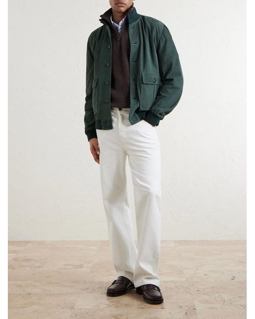 Valstar Green Ino Suede Jacket for men