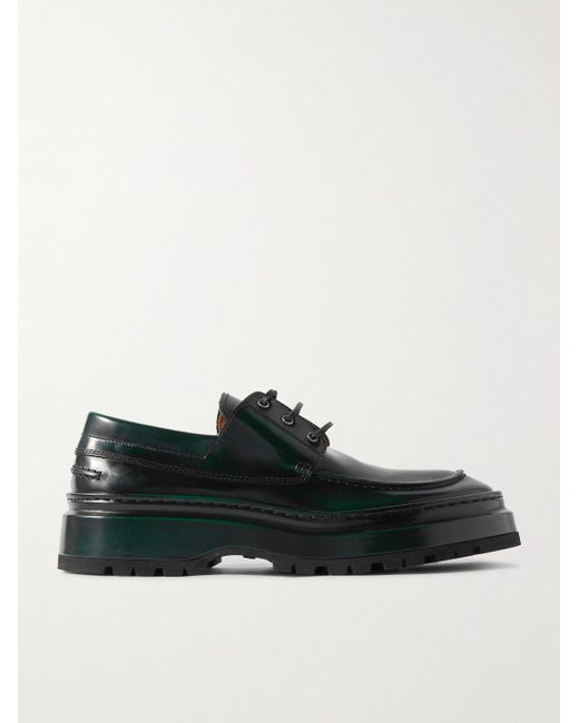 Jacquemus Black Pavane Patent-leather Loafers for men