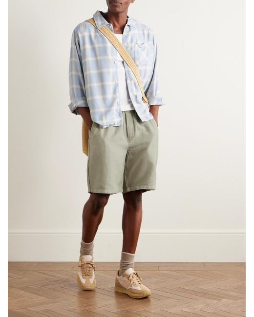 Shorts A Gamba Dritta di Folk in Green da Uomo