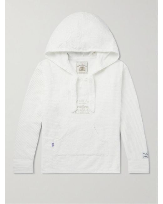 GALLERY DEPT. White Beach Baja Embroidered Recycled Cotton-terry Hoodie for men