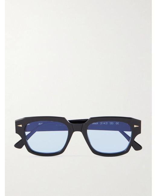Ahlem Blue Rivoli Square-Frame Acetate Sunglasses for men