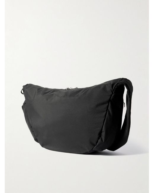 Master Piece Black Ark Leather-Trimmed Nylon Shoulder Bag for men