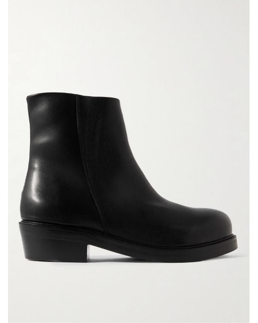 Séfr Black Lerato Leather Boots for men