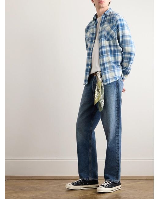 Polo Ralph Lauren Kariertes Hemd aus Baumwollflanell in Blue für Herren