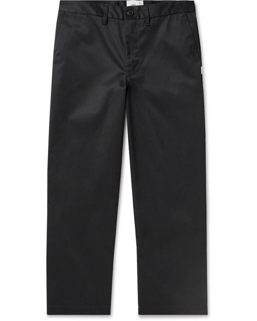(w)taps Blue Straight-leg Twill Trousers for men