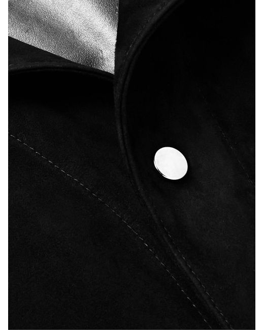 STÒFFA Black Suede Blouson Jacket for men