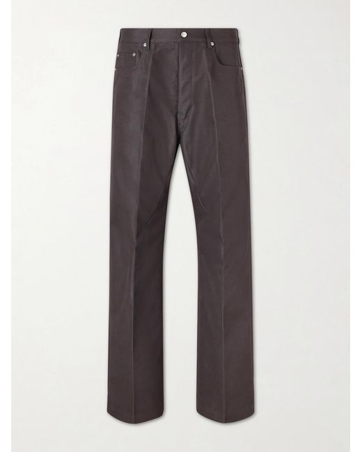 Rick Owens Gray Geth Straight-leg Organic Cotton-blend Canvas Trousers for men