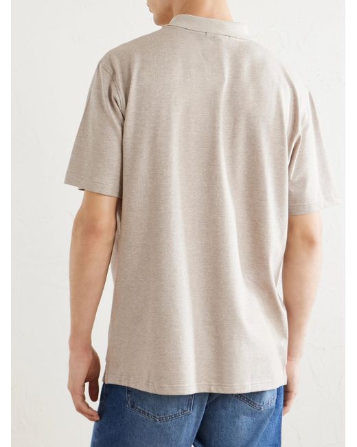 Peter Millar Natural Barnes Stretch-jersey Polo Shirt for men