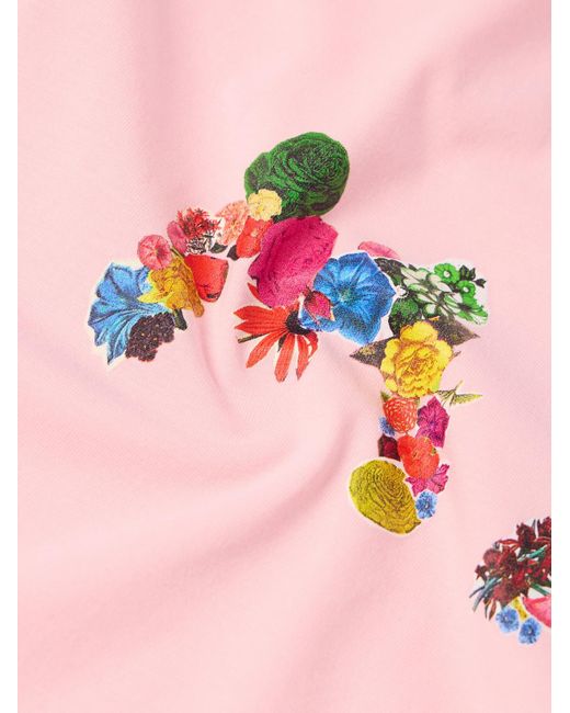 Marni Pink Logo-print Cotton-jersey T-shirt for men