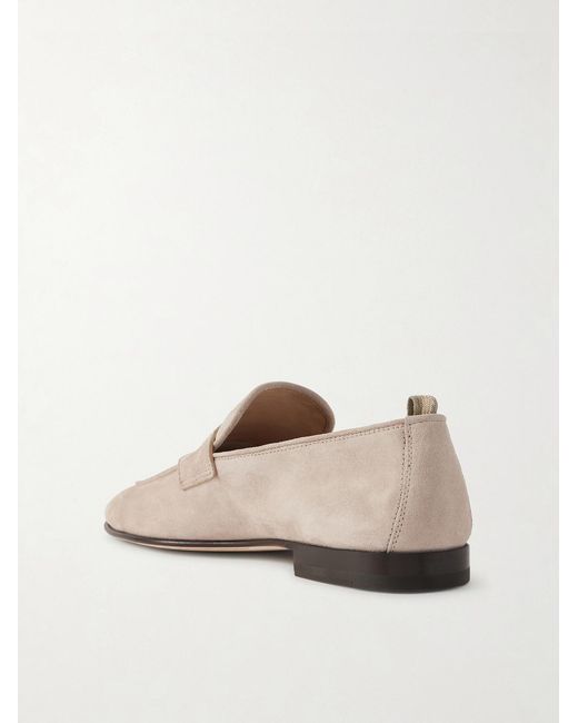 Officine Creative Natural Oliver 010 Suede Penny Loafers for men