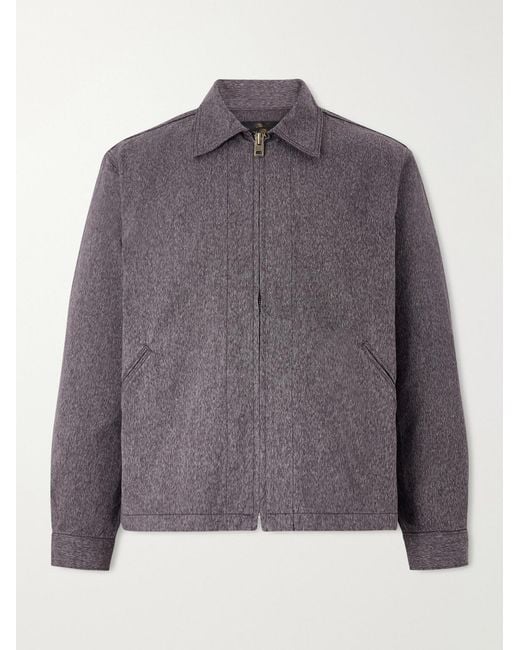 Fullcount Gray Mock Twist Denim Zip-up Jacket for men