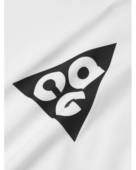 Nike White Nrg Acg Logo-print Dri-fit T-shirt for men