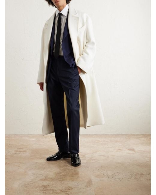 Tom Ford Blue Straight-Leg Super 120S Wool Suit Trousers for men