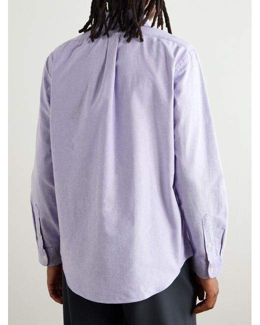 Polo Ralph Lauren Purple Button-Down Collar Cotton Oxford Shirt for men