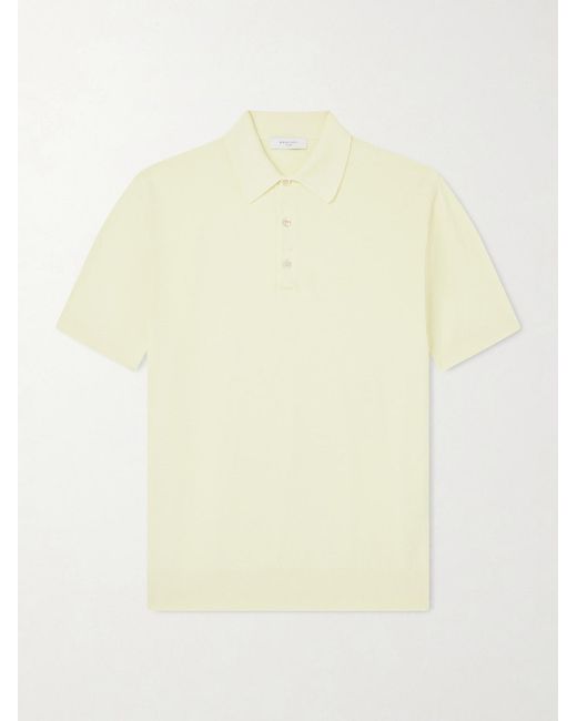 Boglioli Natural Cotton-Piqué Polo Shirt for men